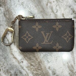 Louis Vuitton Brown Monogram Key Pouch